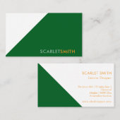 ミニマモダンエレガントシンプルリスト 名刺 (正面/裏面)