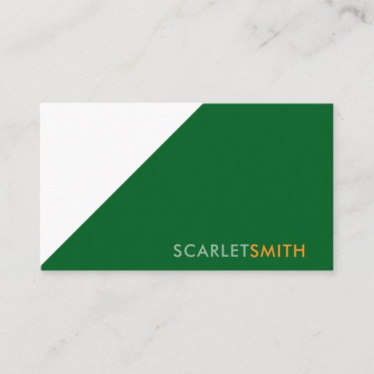 ミニマモダンエレガントシンプルリスト 名刺 (正面)