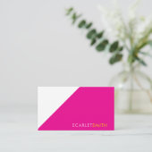 ミニマモダンエレガントシンプルリスト 名刺 (スタンド正面)