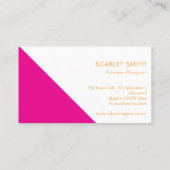 ミニマモダンエレガントシンプルリスト 名刺 (裏面)