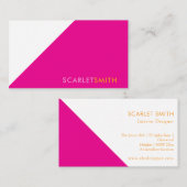 ミニマモダンエレガントシンプルリスト 名刺 (正面/裏面)