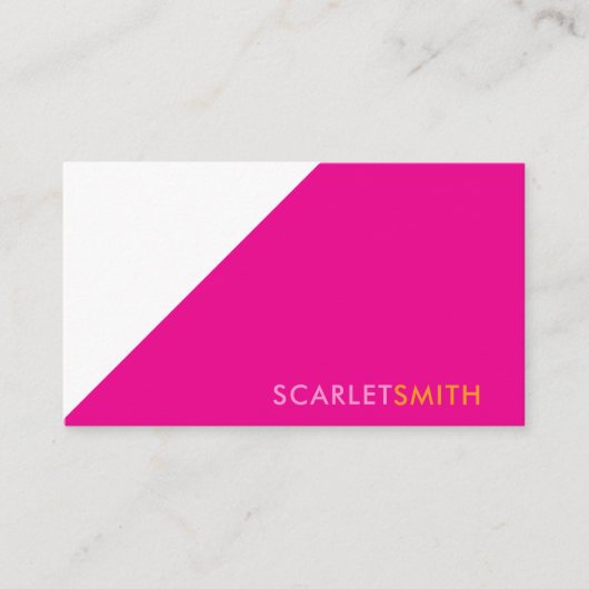 ミニマモダンエレガントシンプルリスト 名刺 (正面)