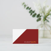 ミニマモダンエレガントシンプルリスト 名刺 (スタンド正面)