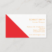 ミニマモダンエレガントシンプルリスト 名刺 (裏面)