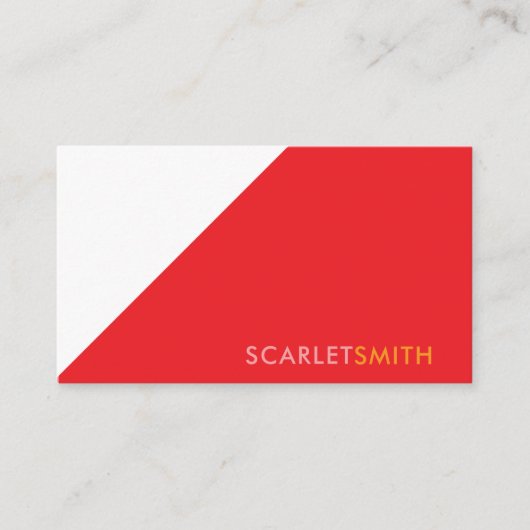 ミニマモダンエレガントシンプルリスト 名刺 (正面)