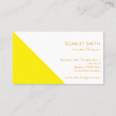 ミニマモダンエレガントシンプルリスト 名刺 (裏面)