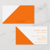 ミニマモダンエレガントシンプルリスト 名刺 (正面/裏面)