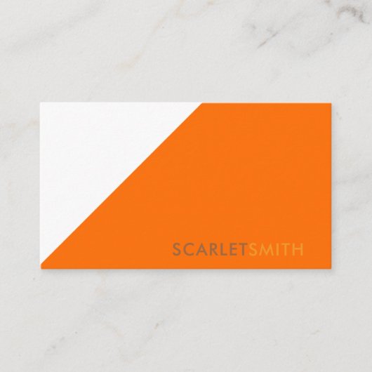 ミニマモダンエレガントシンプルリスト 名刺 (正面)