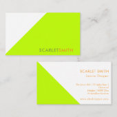 ミニマモダンエレガントシンプルリスト 名刺 (正面/裏面)