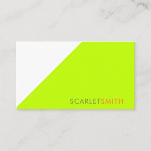 ミニマモダンエレガントシンプルリスト 名刺 (正面)