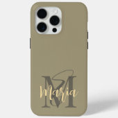 ミニマモダンエレガントシンプルルなパステルイニシャル Case-Mate iPhoneケース (裏面)