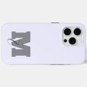 ミニマモダンエレガントシンプルルなパステルイニシャル Case-Mate iPhoneケース (裏面 (横))