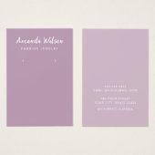 ミニマモダンエレガントラリスト表示カード (正面&裏面)