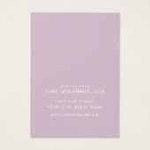 ミニマモダンエレガントラリスト表示カード (裏面)