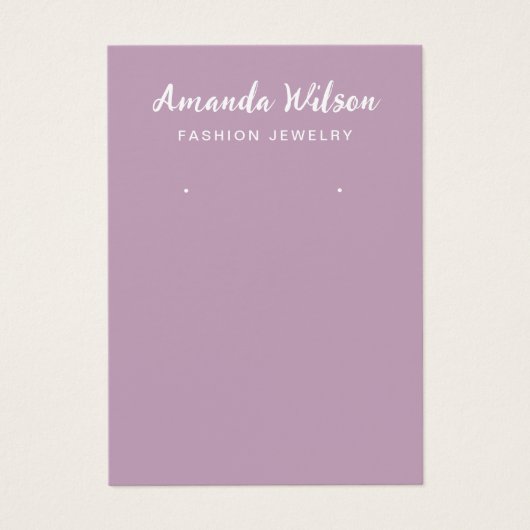 ミニマモダンエレガントラリスト表示カード (正面)