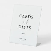 ミニマモダンエレガントリストのカードとギフト 台座サイン (正面)