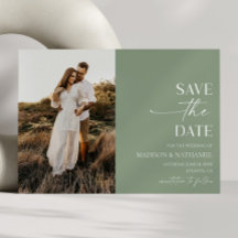 ミニマモダンエレガントリストのセージ結婚グリーン