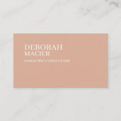 ミニマモダンエレガントリストほこりっぽいバラ 名刺 (正面)