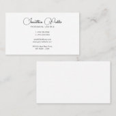 ミニマモダンエレガントリストテンプレートタイポグラフィ 名刺 (正面/裏面)