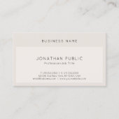 ミニマモダンエレガントリストテンプレートトレンディーカッコいい 名刺 (正面)