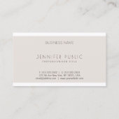 ミニマモダンエレガントリストテンプレートプロフェッショナル 名刺 (裏面)