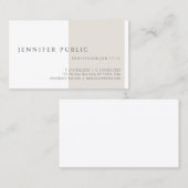 ミニマモダンエレガントリストテンプレートプロフェッショナル 名刺 (正面/裏面)