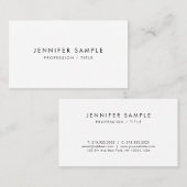 ミニマモダンエレガントリストテンプレートプロフェッショナル 名刺 (正面/裏面)