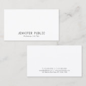 ミニマモダンエレガントリストデザイントレンディーテンプレート 名刺 (正面/裏面)