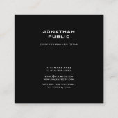 ミニマモダンエレガントリストデザインプロフェッショナル スクエア名刺 (正面)