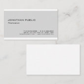 ミニマモダンエレガントリストデザインプロフェッショナル 名刺 (正面/裏面)