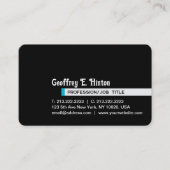 ミニマモダンエレガントリストプロフェッショナルカスタム 名刺 (正面)