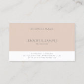 ミニマモダンエレガントリストプロフェッショナルテンプレート 名刺 (裏面)