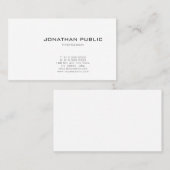 ミニマモダンエレガントリストプロフェッショナルテンプレート 名刺 (正面/裏面)