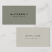 ミニマモダンエレガントリストプロフェッショナルテンプレート 名刺 (正面/裏面)