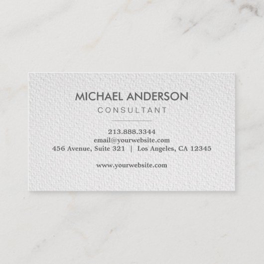 ミニマモダンエレガントリストモノグラムプロフェッショナル 名刺 (裏面)