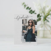 ミニマモダンエレガントリスト写真グラフ発表 ポストカード (スタンド正面)