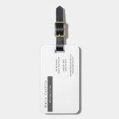 ミニマモダンエレガントリスト ラゲッジタグ (正面縦)