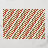 ミニマモダンエレガントリストJOYクリスマスフォト 箔シーズンカード (裏面)