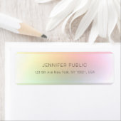 ミニマモダンカラフルエレガントリストテンプレート ラベル (インサイチュ)