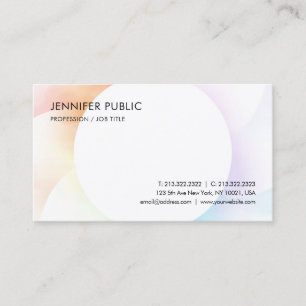 ミニマモダンカラフルリストテンプレートプロフェッショナル 名刺