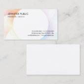 ミニマモダンカラフルリストテンプレートプロフェッショナル 名刺 (正面/裏面)