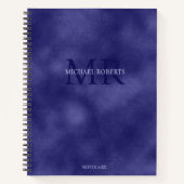 ミニマモダンシンプルリスト紫色の箔メタル ノートブック (正面)