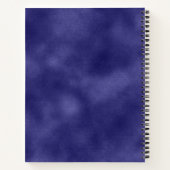 ミニマモダンシンプルリスト紫色の箔メタル ノートブック (裏面)