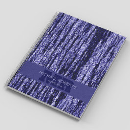 ミニマモダンシンプルリスト紫色の箔メタル ノートブック