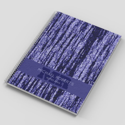 ミニマモダンシンプルリスト紫色の箔メタル ノートブック