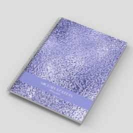 ミニマモダンシンプルリスト紫色の箔メタル ノートブック