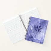 ミニマモダンシンプルリスト紫色の箔メタル ノートブック (内部)