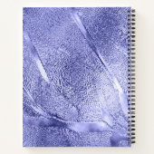 ミニマモダンシンプルリスト紫色の箔メタル ノートブック (裏面)