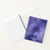 ミニマモダンシンプルリスト紫色の箔メタル ノートブック (内部)
