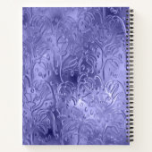 ミニマモダンシンプルリスト紫色の箔メタル ノートブック (裏面)